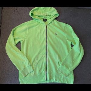 Polo Ralph Lauren Zip Hoodie Kids Green Size L